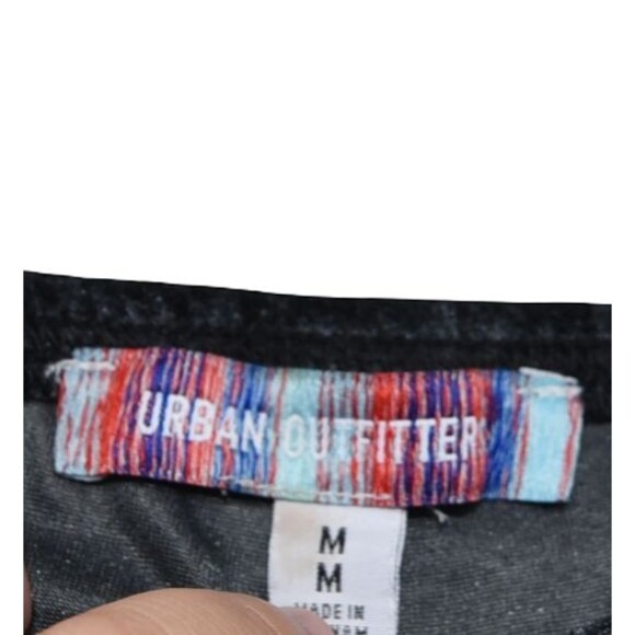 Urban Outfitters Apolonia Velvet Flare Pants Gray Blk Medium Whimsigoth Y2K 90s - Picture 9 of 9